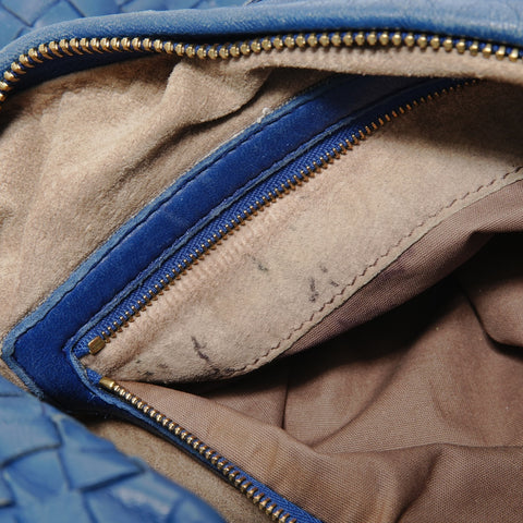 BOTTEGAVENETA INTRECCIATO Hobo Shoulder Bag blue WS28371