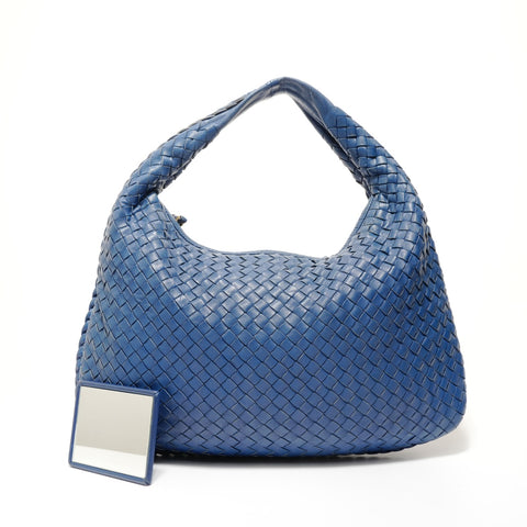 BOTTEGAVENETA INTRECCIATO Hobo Shoulder Bag blue WS28371