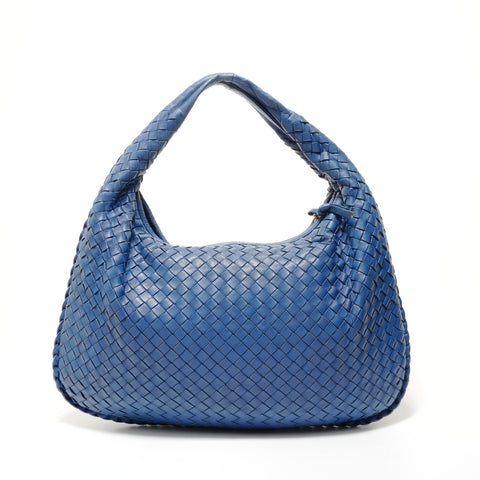 BOTTEGAVENETA INTRECCIATO Hobo Shoulder Bag blue WS28371