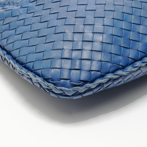 BOTTEGAVENETA INTRECCIATO Hobo Shoulder Bag blue WS28371
