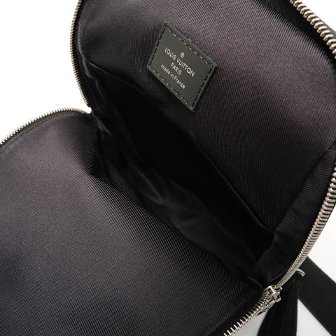 LOUIS VUITTON 2019 Damier Graphite Avenue Sling Bag Shoulder Bag black WS28372