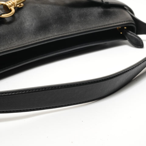Miu Miu Aventure Nappa Leather Shoulder Bag black WS28374