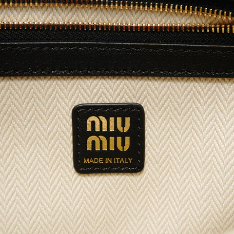 Miu Miu Aventure Nappa Leather Shoulder Bag black WS28374