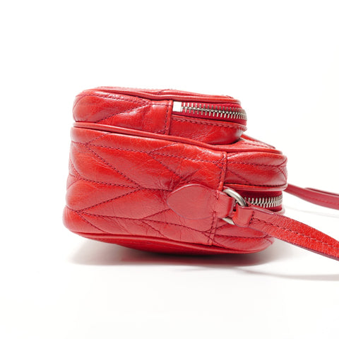 Miu Miu Leather materasse Shoulder Bag Red WS28375
