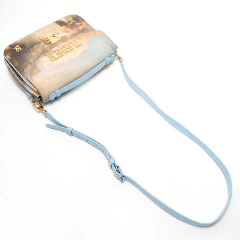 LOUIS VUITTON 2017 Monogram Celty Masters Pochette Metis MM Handbag blue WS28376