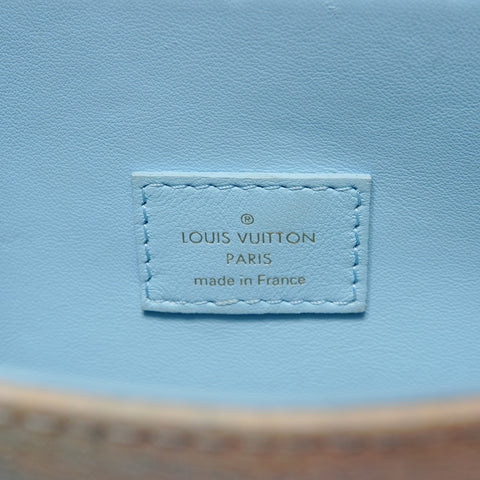 LOUIS VUITTON 2017 Monogram Celty Masters Pochette Metis MM Handbag blue WS28376