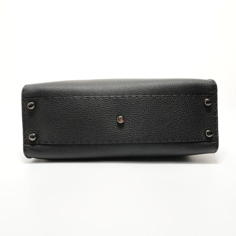 FENDI Leather Peekaboo 2way Selleria Handbag black WS28377