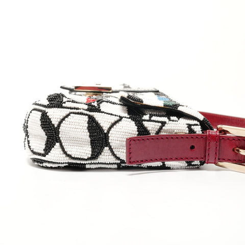 FENDI Mamma Baguette Beads Shoulder Bag multicolor WS28380