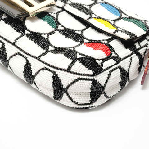 FENDI Mamma Baguette Beads Shoulder Bag multicolor WS28380