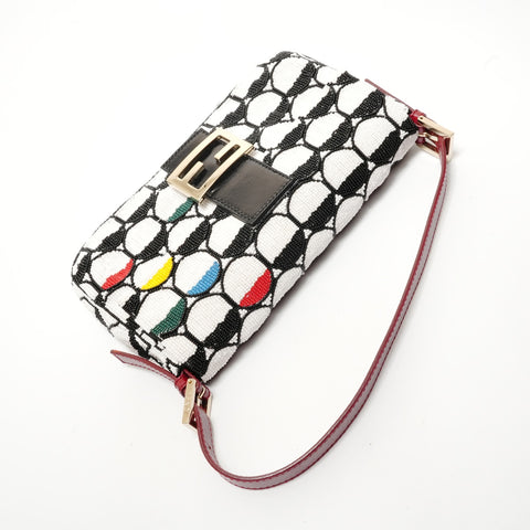 FENDI Mamma Baguette Beads Shoulder Bag multicolor WS28380