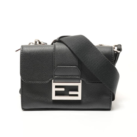 FENDI Double baguette bag Shoulder Bag black WS28381