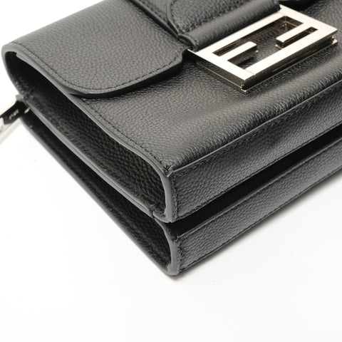 FENDI Double baguette bag Shoulder Bag black WS28381