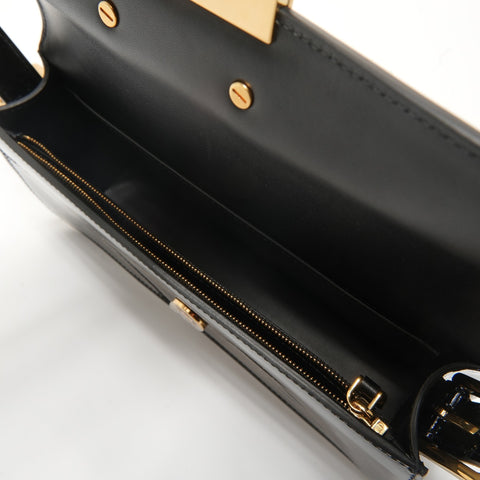 Christian Dior Miss Dior Enamel Shoulder Bag black WS28382