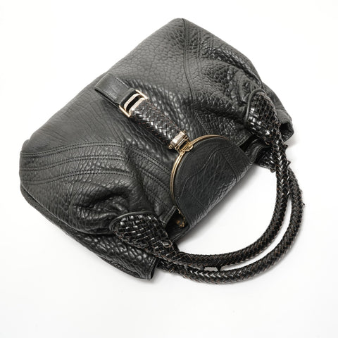 FENDI Spybag Leather Shoulder Bag black WS28383