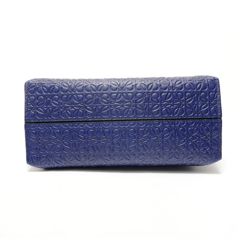 LOEWE Repeat Anagram Avenue Chain Shoulder Bag Navy WS28388