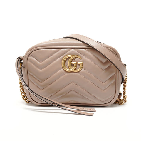 GUCCI GG Marmont Camera Bag Shoulder Bag beige WS28389