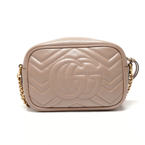 GUCCI GG Marmont Camera Bag Shoulder Bag beige WS28389