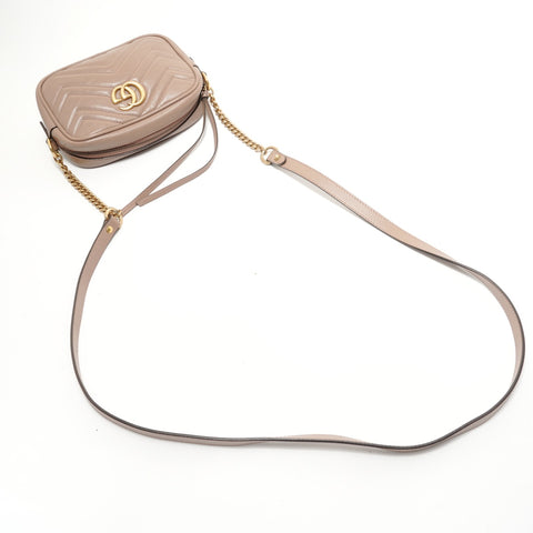 GUCCI GG Marmont Camera Bag Shoulder Bag beige WS28389