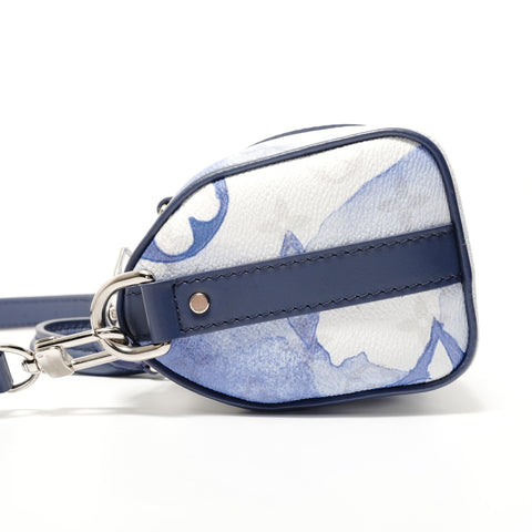 LOUIS VUITTON 2021-2025 Watercolor Monogram Keepall XS Shoulder Bag blue WS28390