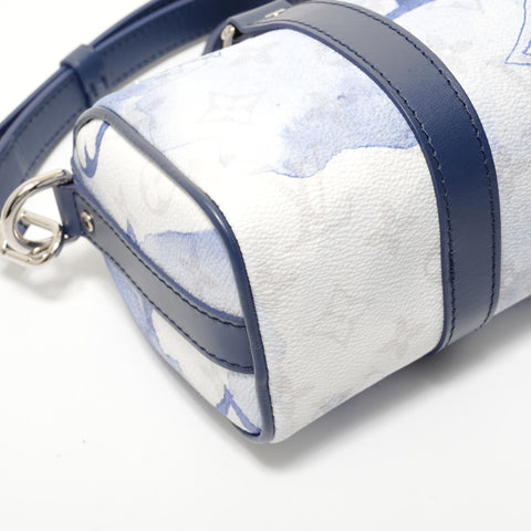 LOUIS VUITTON 2021-2025 Watercolor Monogram Keepall XS Shoulder Bag blue WS28390