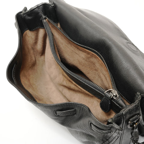 BOTTEGAVENETA INTRECCIATO leather Shoulder Bag black WS28392
