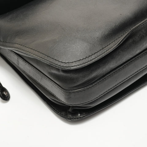 BOTTEGAVENETA INTRECCIATO leather Shoulder Bag black WS28392