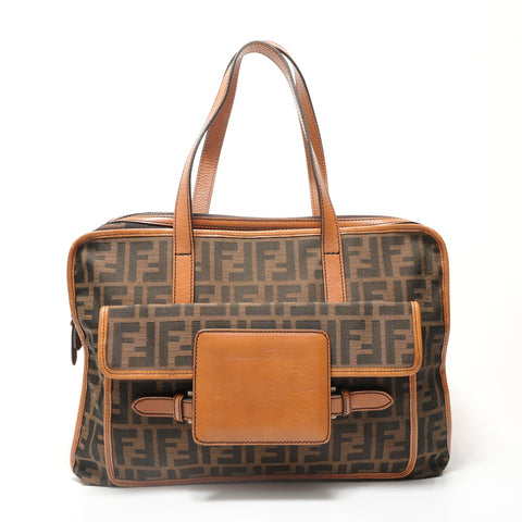FENDI Zucca canvas Tote Bag Brown WS28394