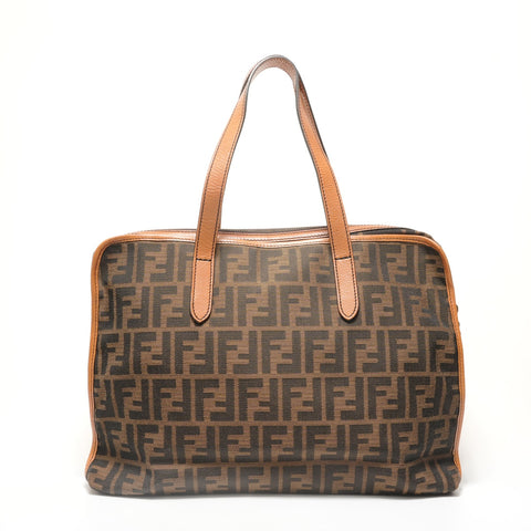FENDI Zucca canvas Tote Bag Brown WS28394