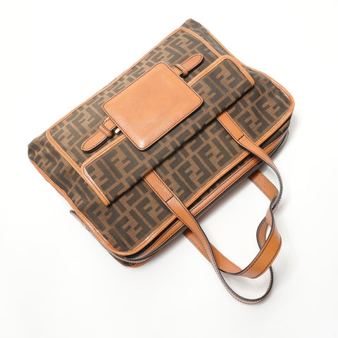 FENDI Zucca canvas Tote Bag Brown WS28394