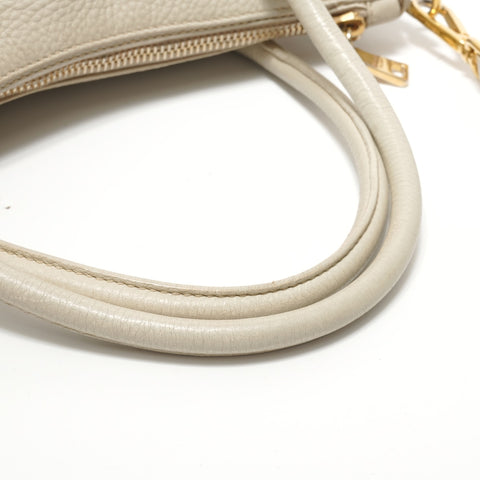 PRADA 2way leather Tote Bag Ivory WS28395