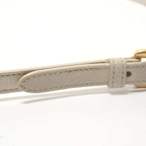 PRADA 2way leather Tote Bag Ivory WS28395