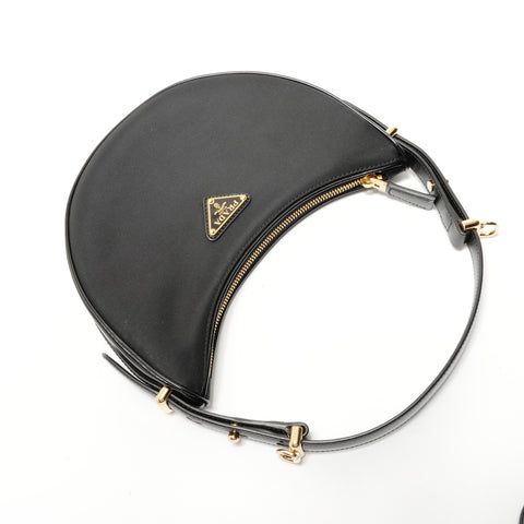 PRADA Ark Nylon One Shoulder Bag Shoulder Bag black WS28398
