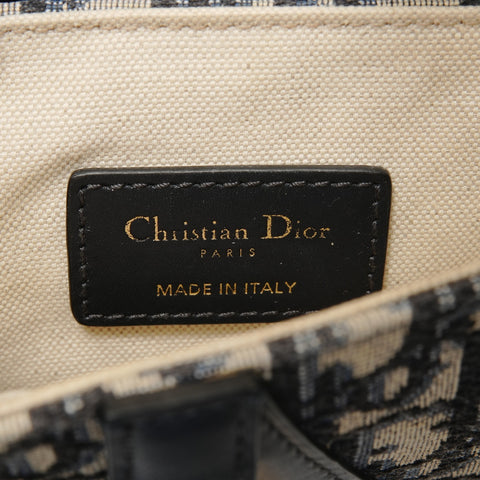 Christian Dior Trotter Canvas Saddlebag Handbag Navy WS28399