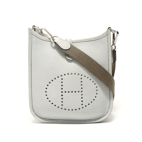 HERMES T stamp, 2005 Evelyn TPM Shoulder Bag gray WS28402