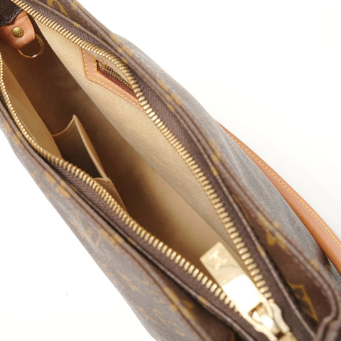 LOUIS VUITTON 2001 Monogram Looping GM Shoulder Bag Brown WS28404