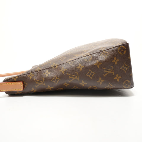 LOUIS VUITTON 2001 Monogram Looping GM Shoulder Bag Brown WS28404