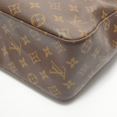 LOUIS VUITTON 2001 Monogram Looping GM Shoulder Bag Brown WS28404