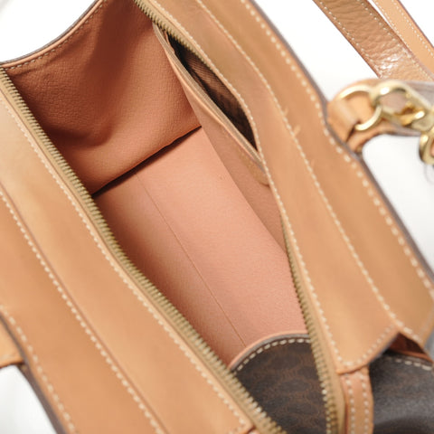 LOUIS VUITTON Macadam PVC Shoulder Bag Brown WS28406