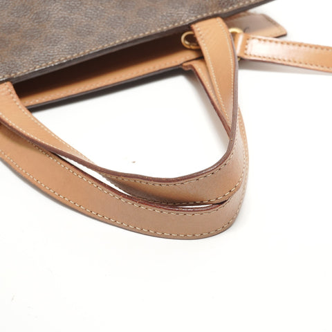 LOUIS VUITTON Macadam PVC Shoulder Bag Brown WS28406