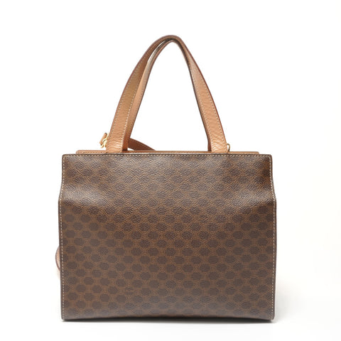 LOUIS VUITTON Macadam PVC Shoulder Bag Brown WS28406