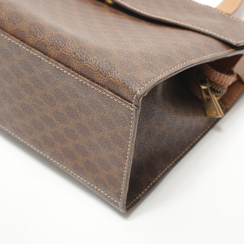 LOUIS VUITTON Macadam PVC Shoulder Bag Brown WS28406