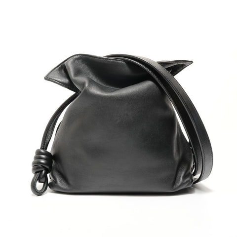 LOEWE Anagram Flamenco Knot Shoulder Bag black WS28412
