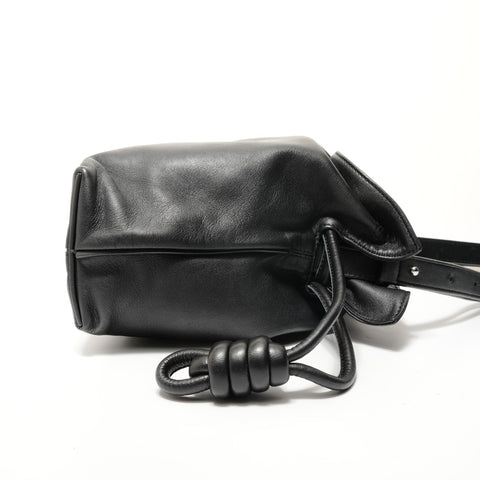 LOEWE Anagram Flamenco Knot Shoulder Bag black WS28412
