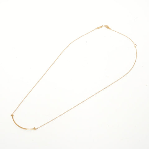 TIFFANY&Co. Au750 T Smile Necklace gold WS28414