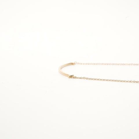 TIFFANY&Co. Au750 T Smile Necklace gold WS28414