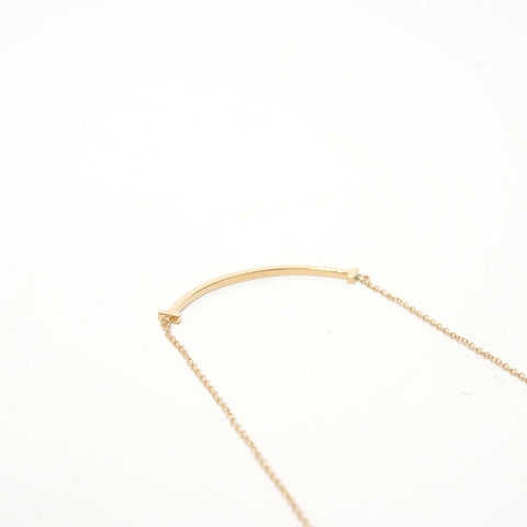 TIFFANY&Co. Au750 T Smile Necklace gold WS28414