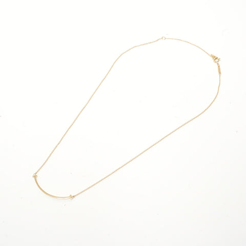 TIFFANY&Co. Au750 T Smile Necklace gold WS28416