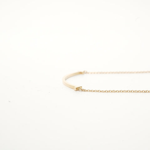 TIFFANY&Co. Au750 T Smile Necklace gold WS28416