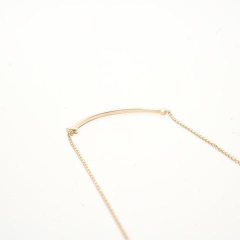 TIFFANY&Co. Au750 T Smile Necklace gold WS28416