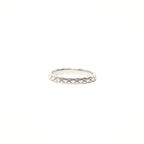 CHANEL Pt950 Platinum Coco Crush Engraving size: 58 Ring Silver WS28421